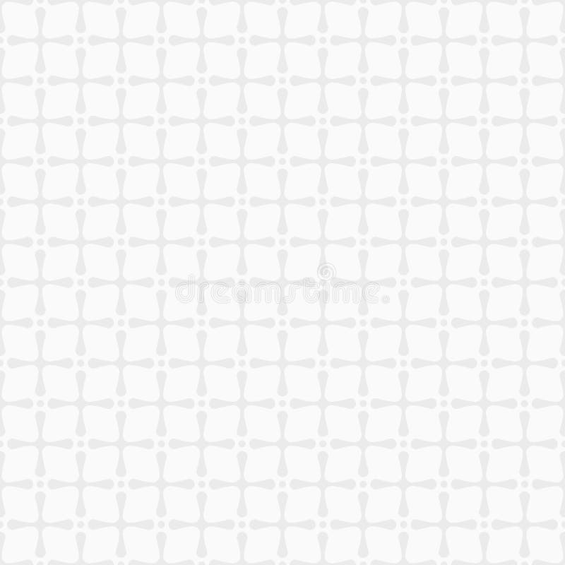 Abstract seamless pattern of Ñrosses with rounded corners and dots royalty free illustration
